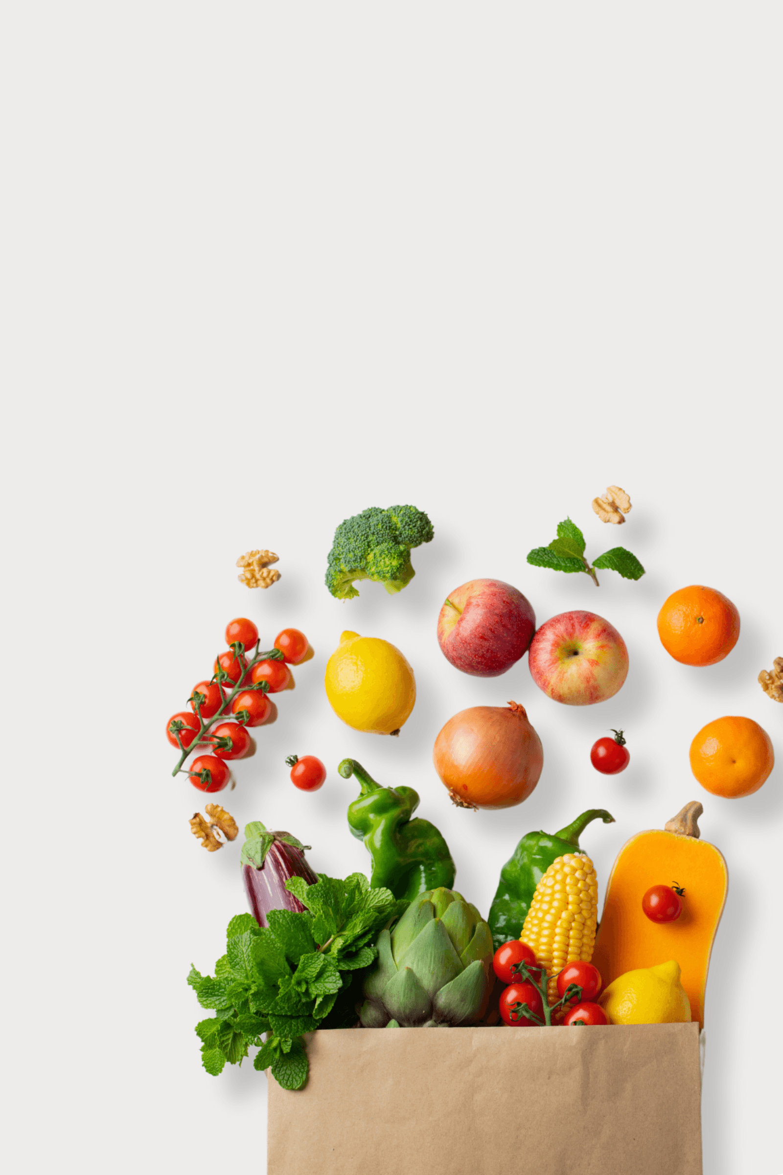 A basket of vegetables