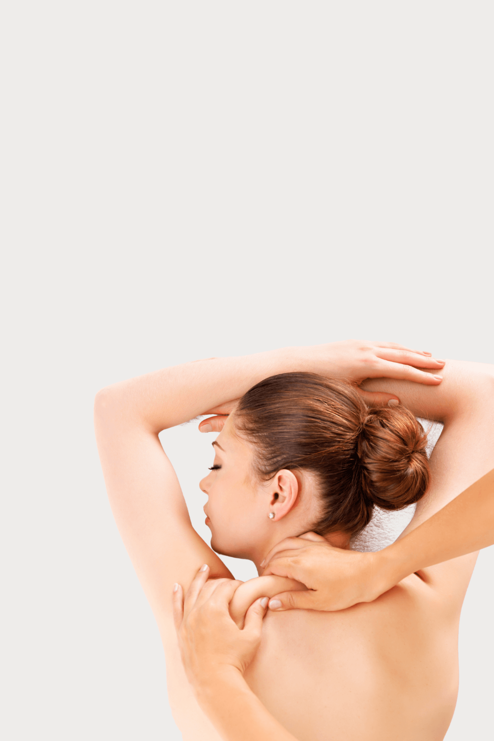 A lady receiving a massage