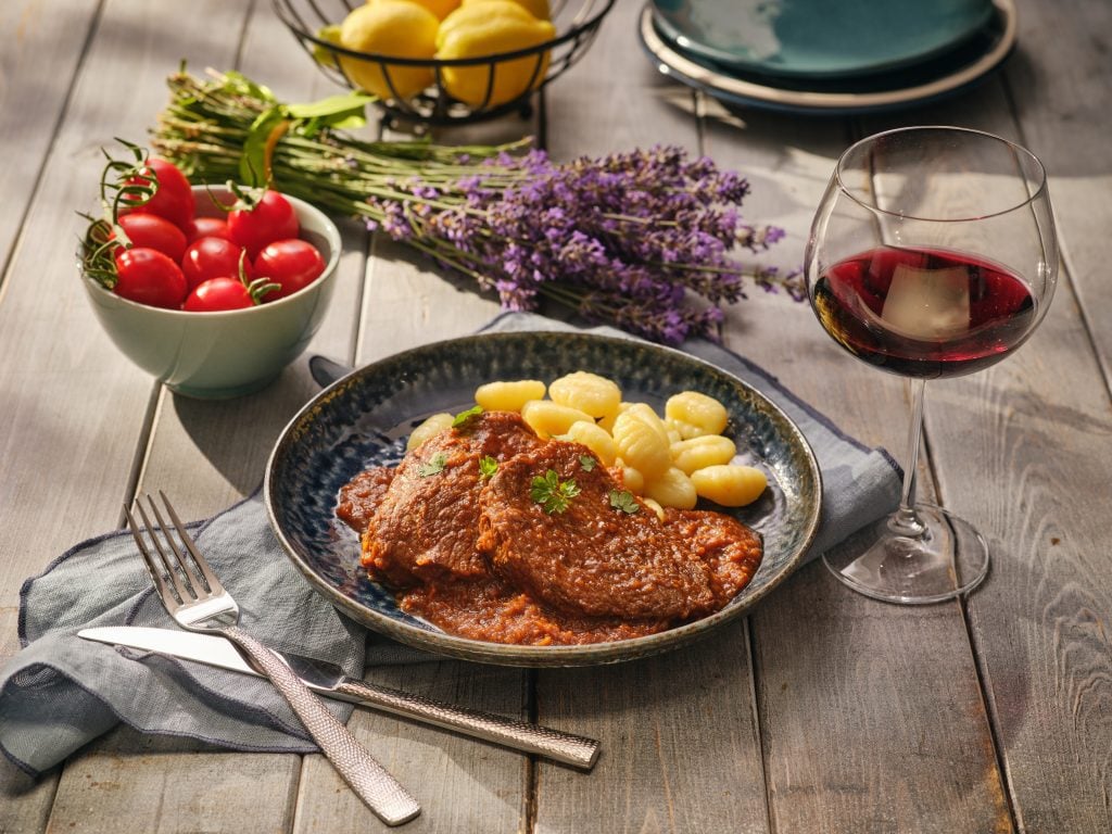 Beef pašticada with gnocchi